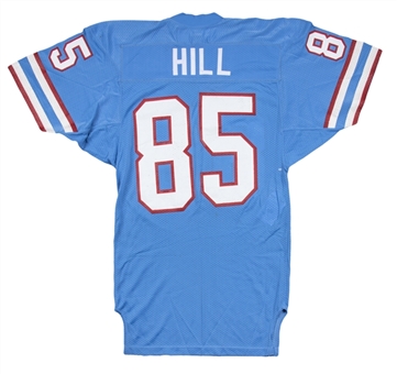 1985-1989 Drew Hill Game Used Houston Oilers Home Jersey (MEARS A10)